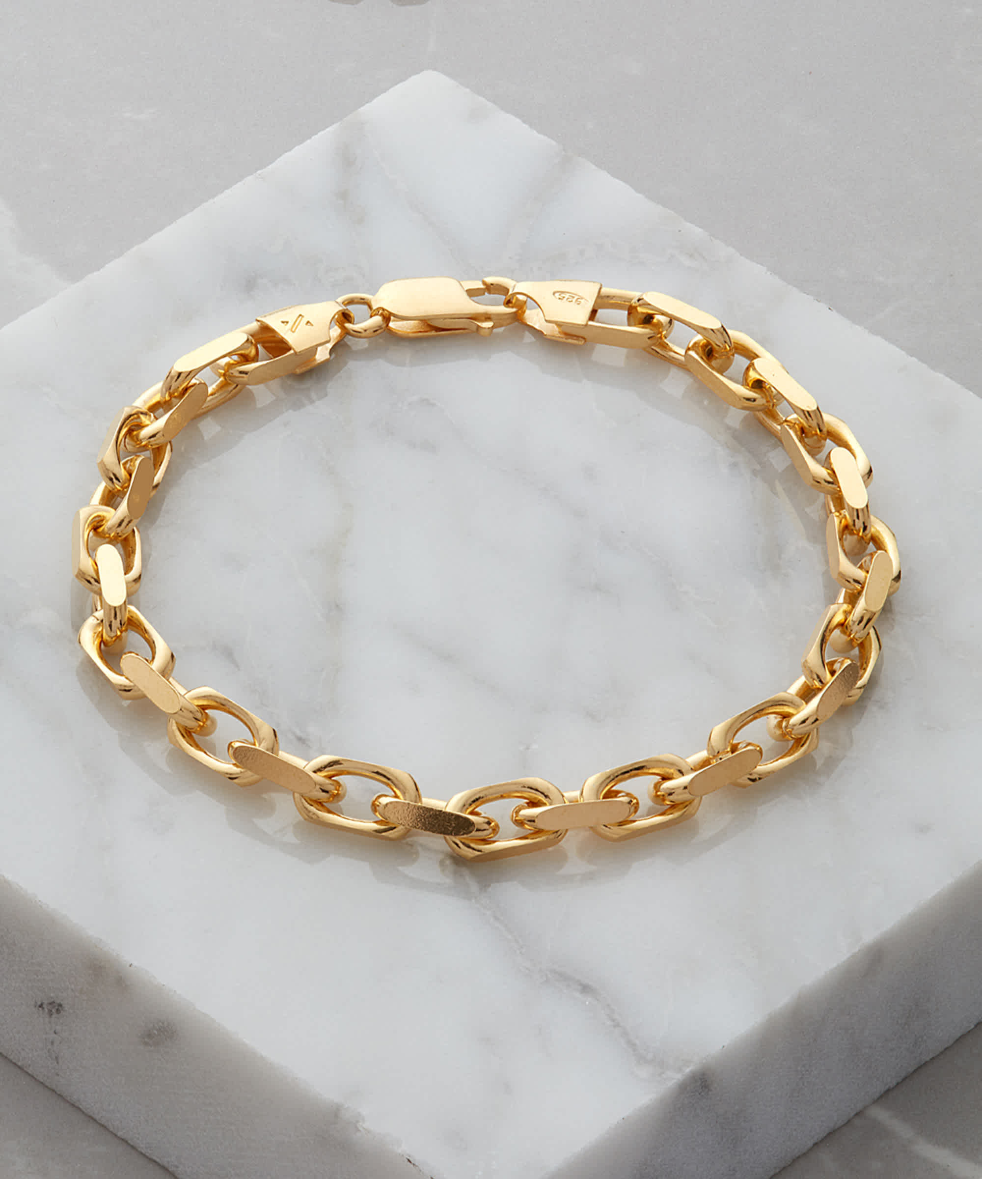No Compromises - Men's Cable Bracelet Gold