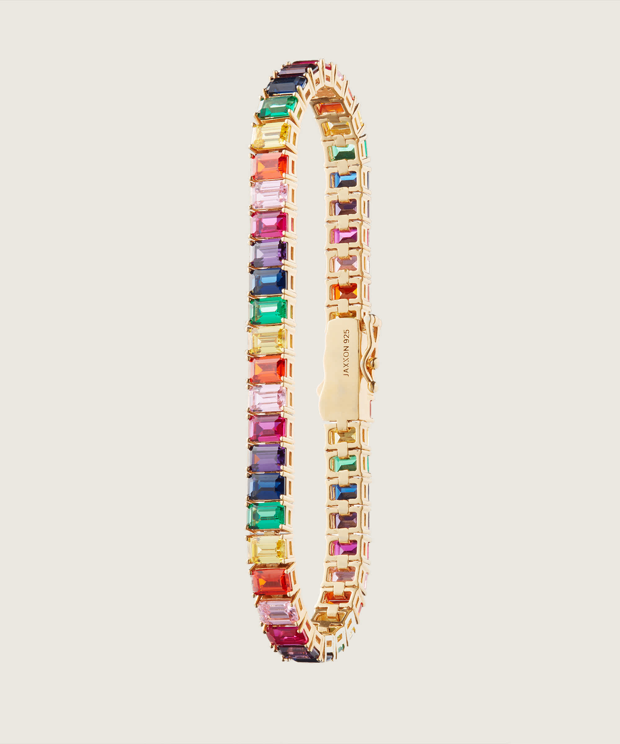 Attention to Detail - Multicolor Emerald Cut Tennis Bracelet