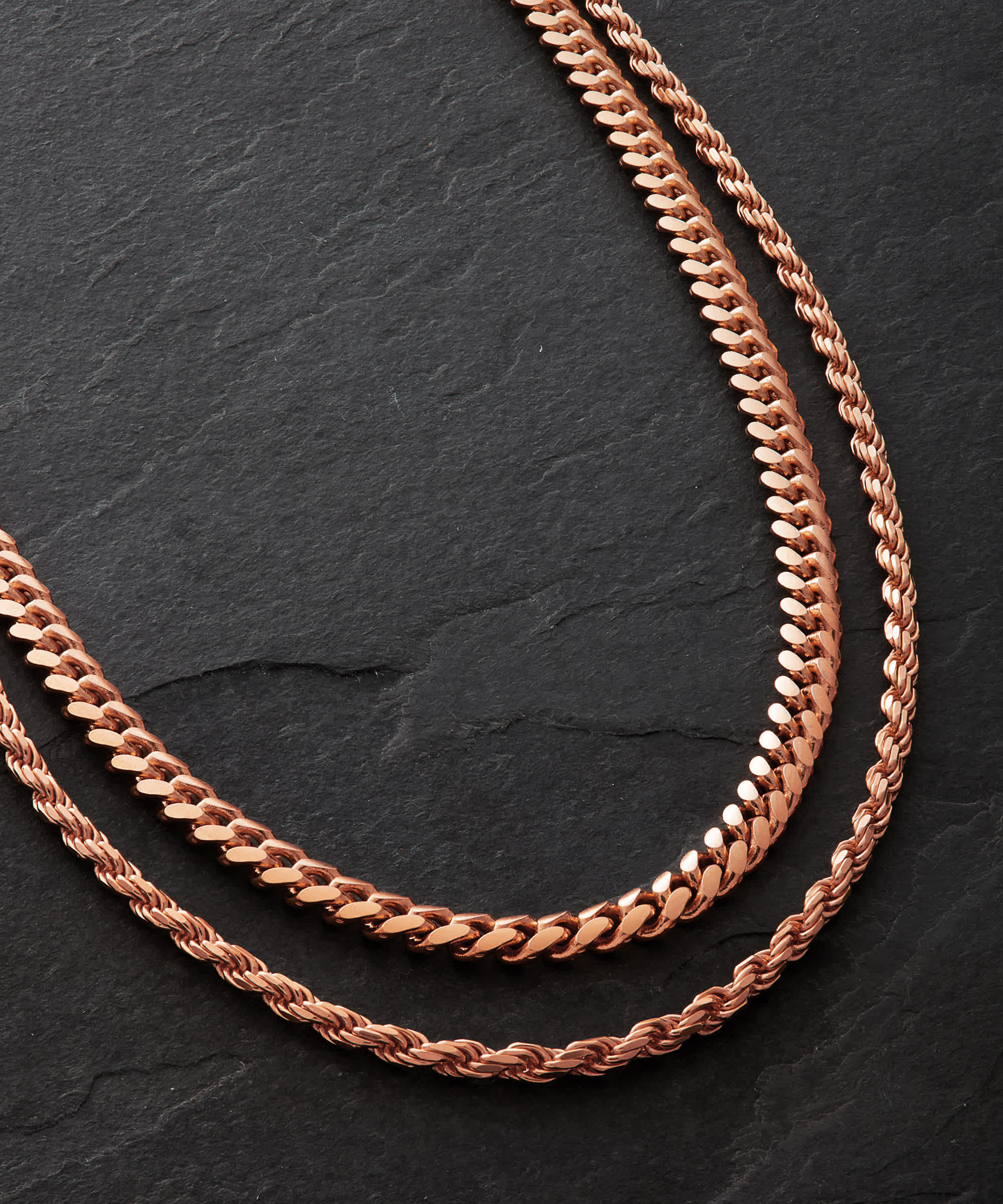 Italian Made - Cuban Rope Rose Gold