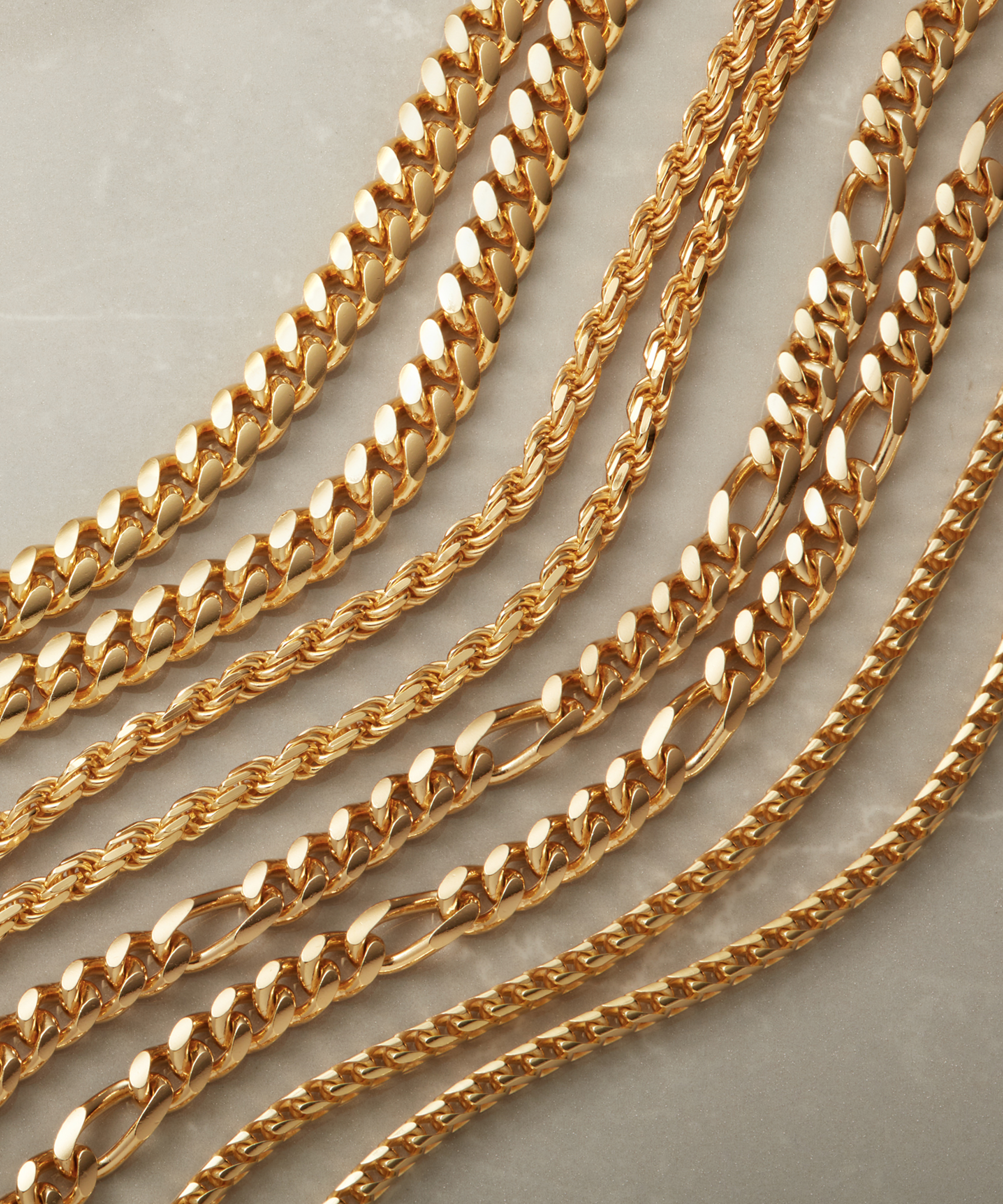 Gold necklace deals for men