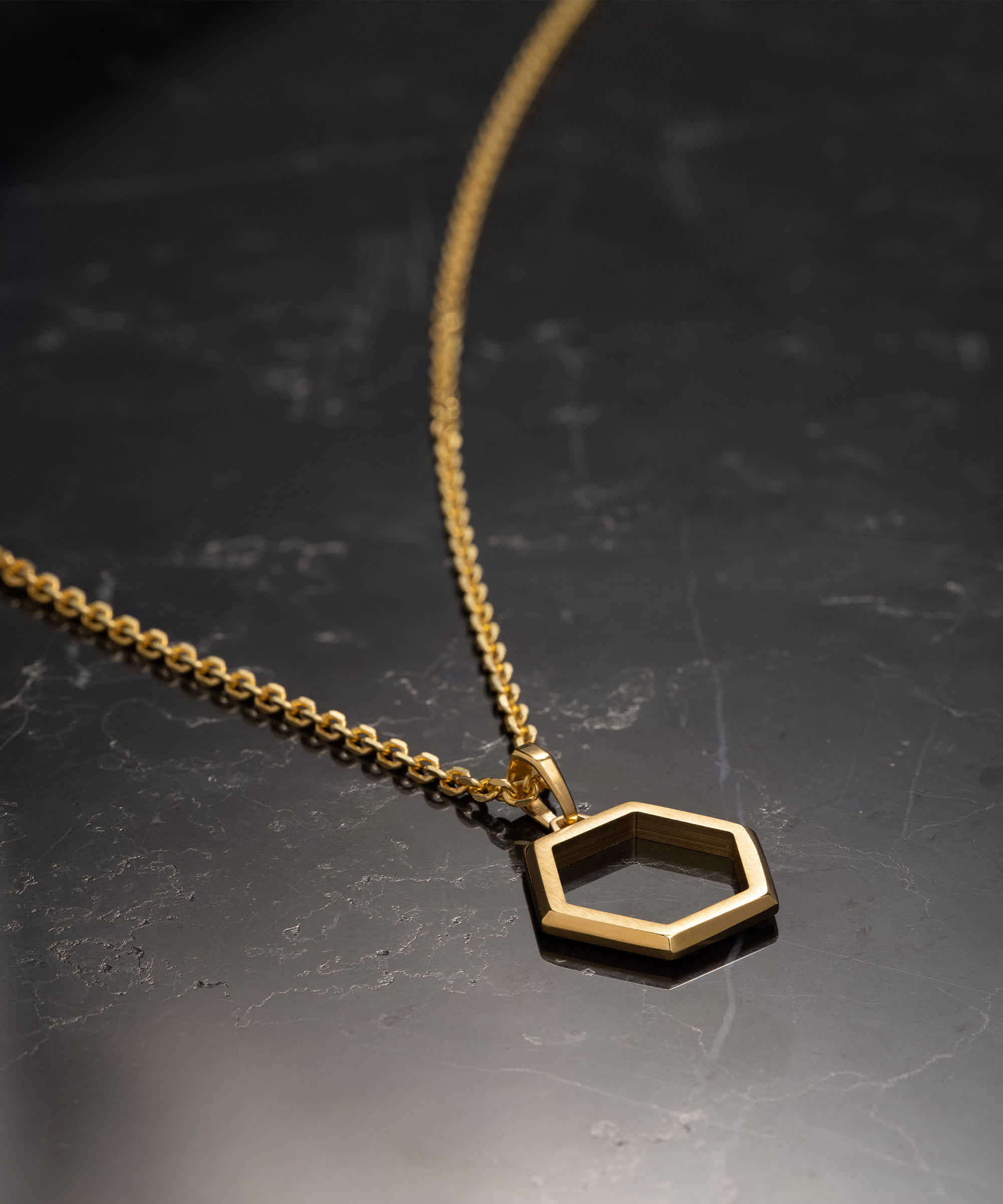 Chain Included - Gold Helix Pendant Necklace