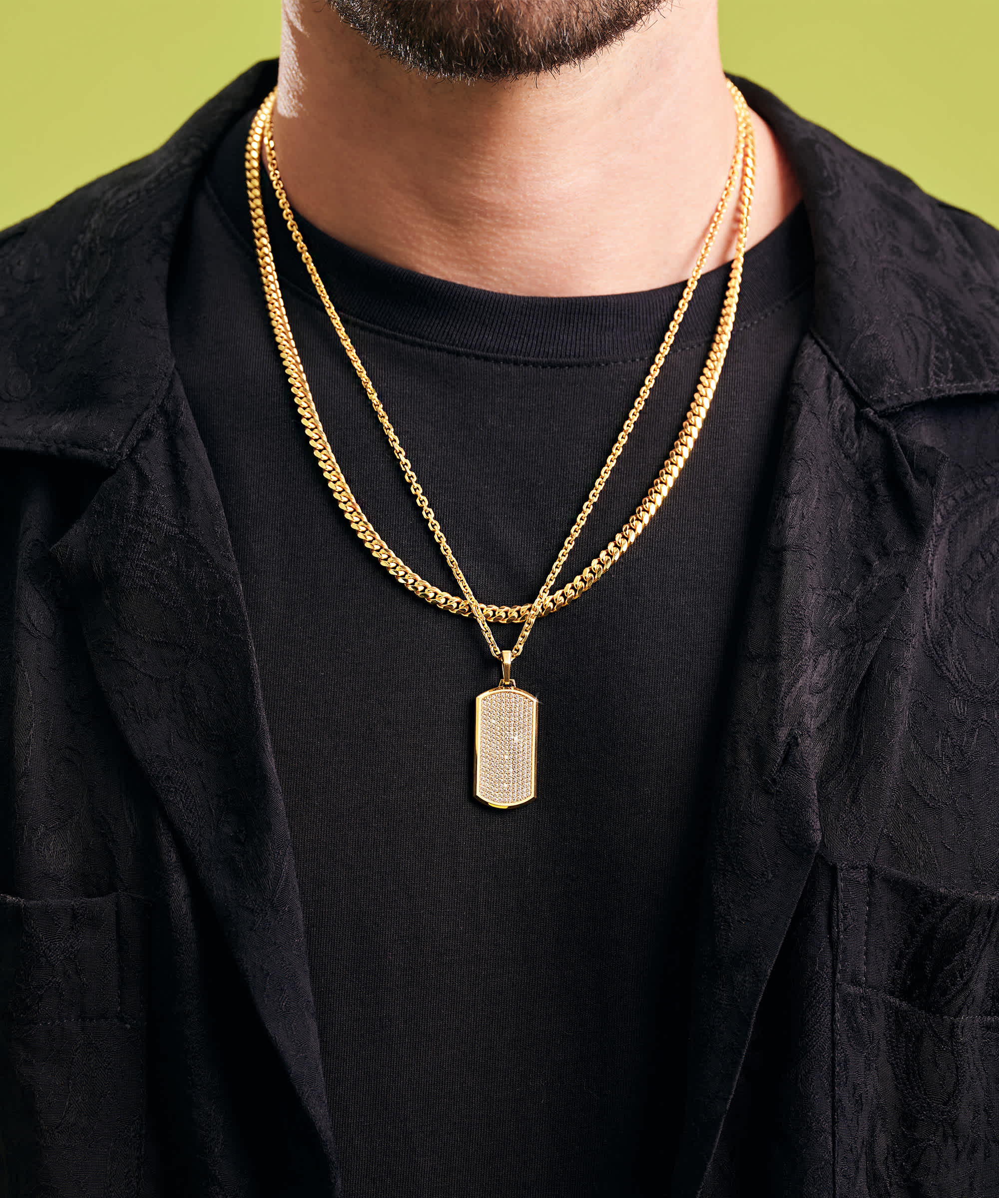 ELEVATED STYLE - Iced Out Gold Pendants