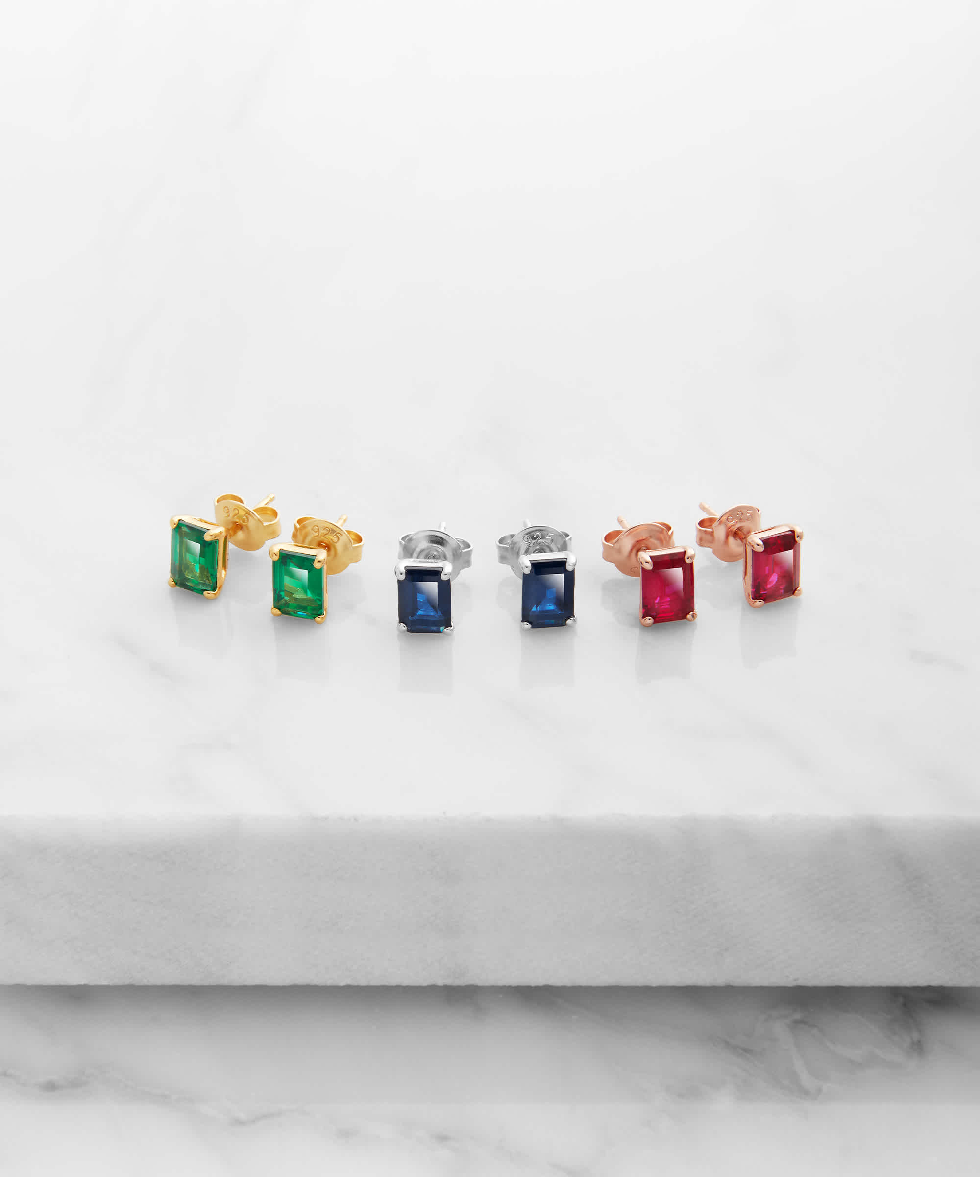 NO COMPROMISES - Emerald Cut Color Earrings
