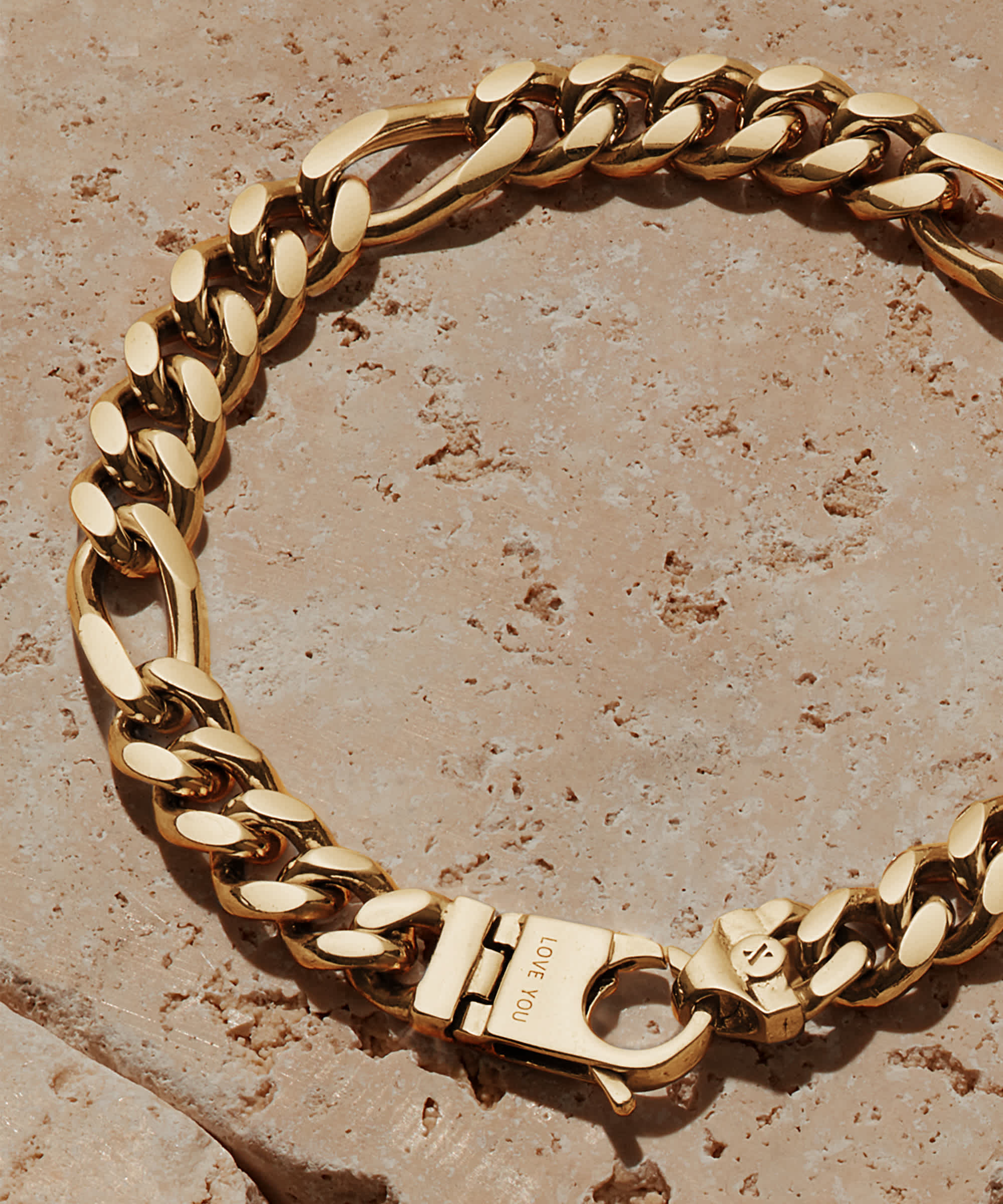 Engravable - Figaro Starter Gold