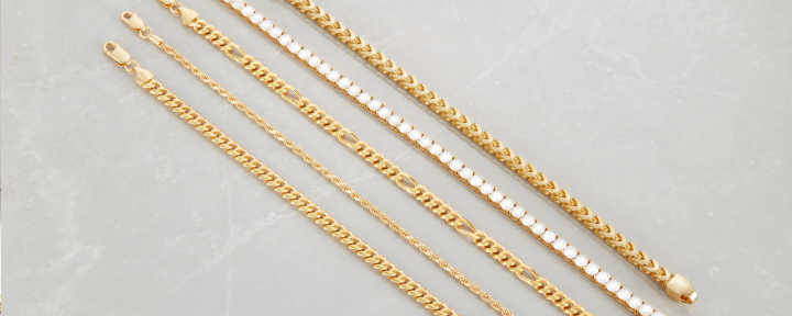 JAXXON 6mm Cable Gold Bracelet | 8.5
