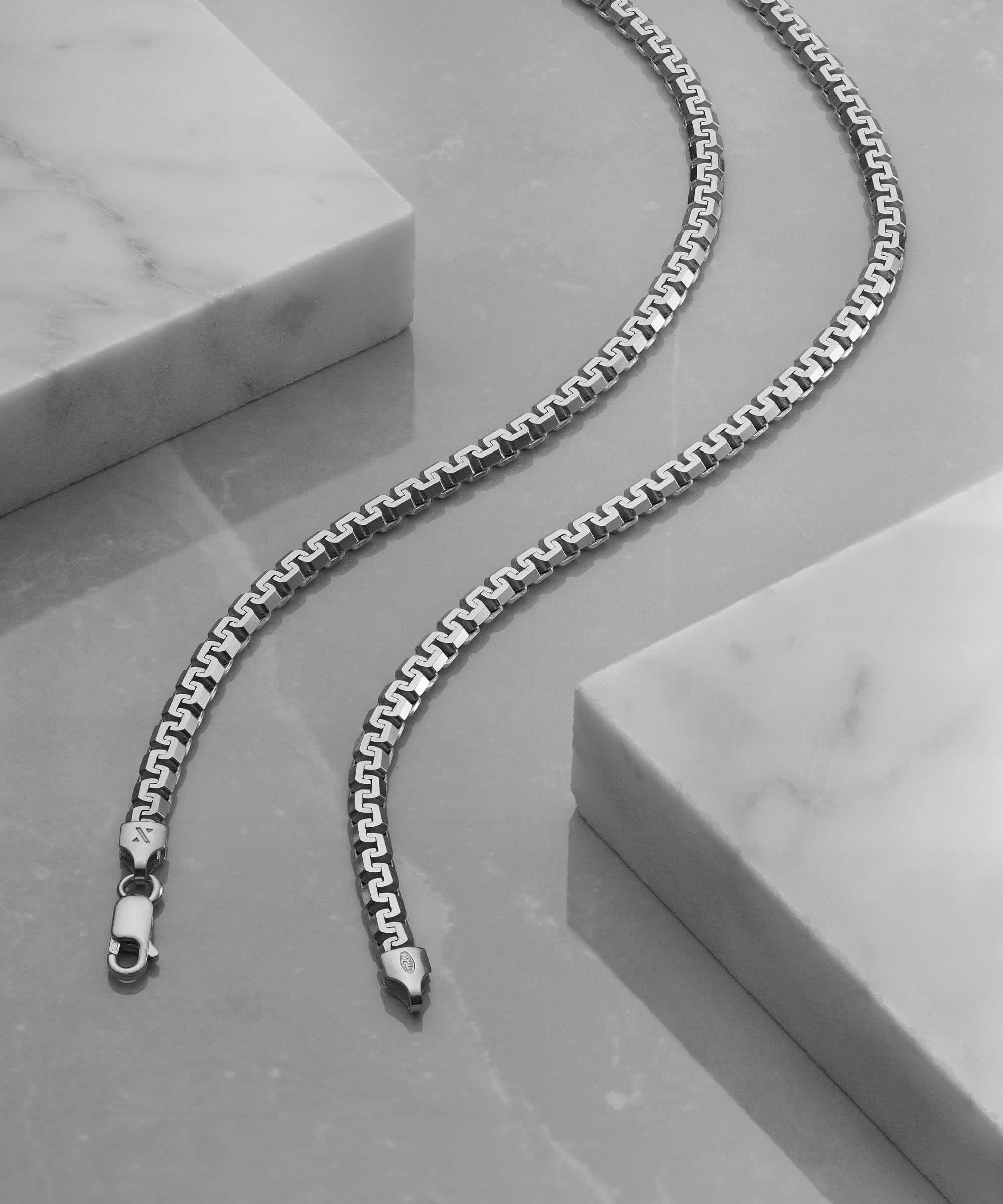 Greek Chain Silver - Italian Made