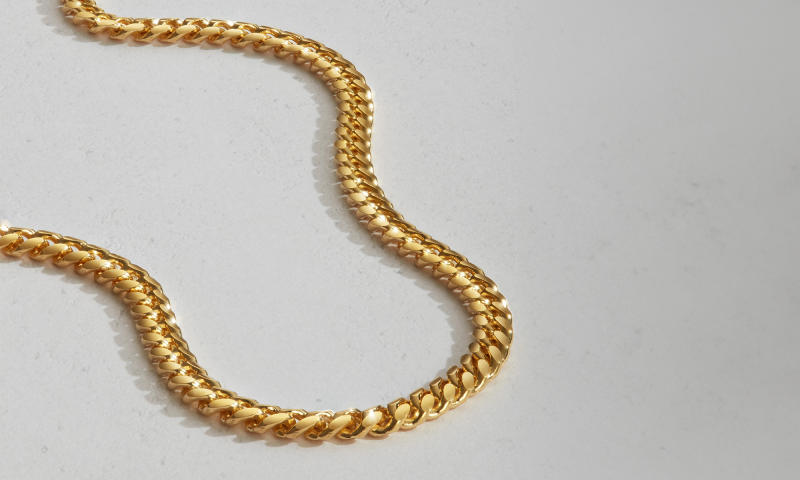 Solid Gold Figaro Link Chain | The Gold Gods