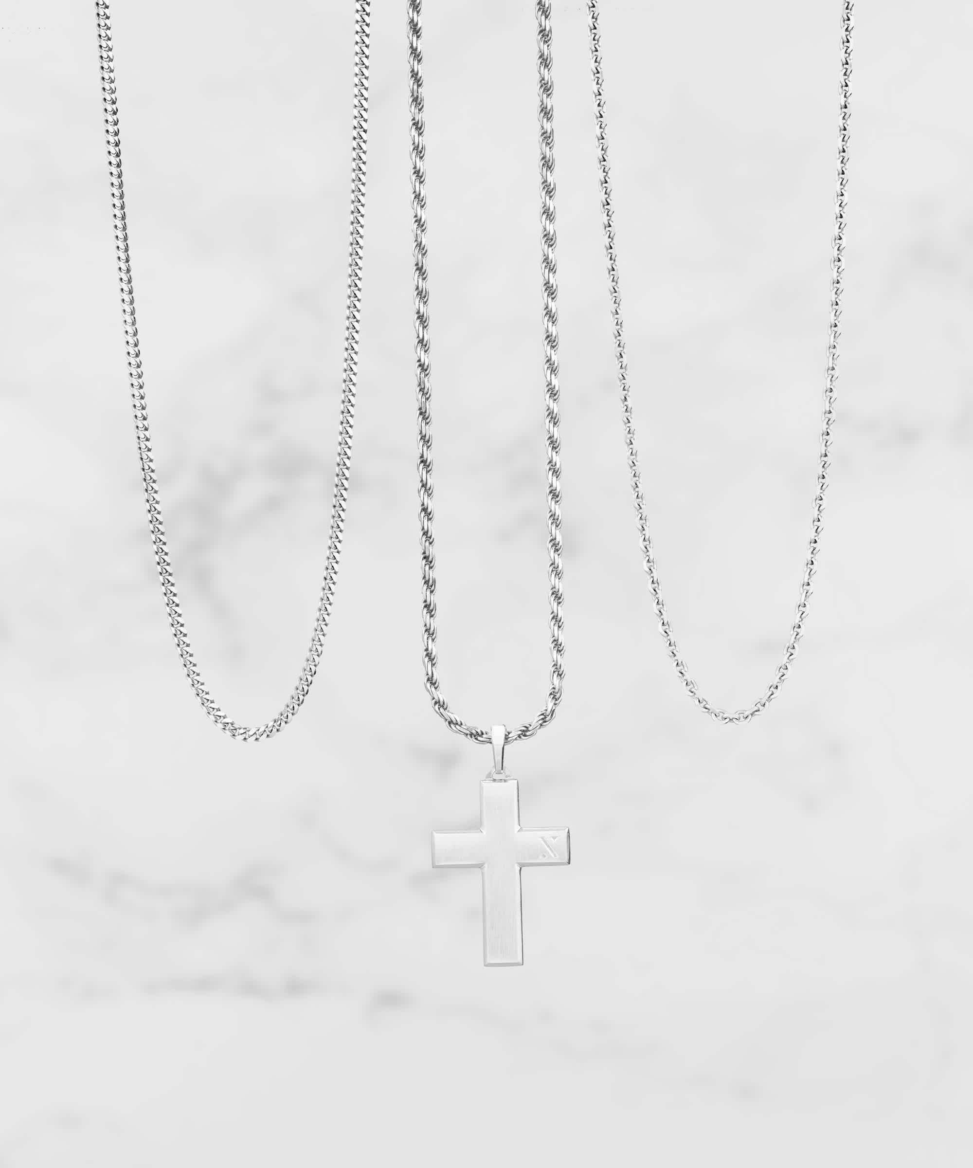 CHOOSE YOUR CHAIN - Mosaic Pendant Silver