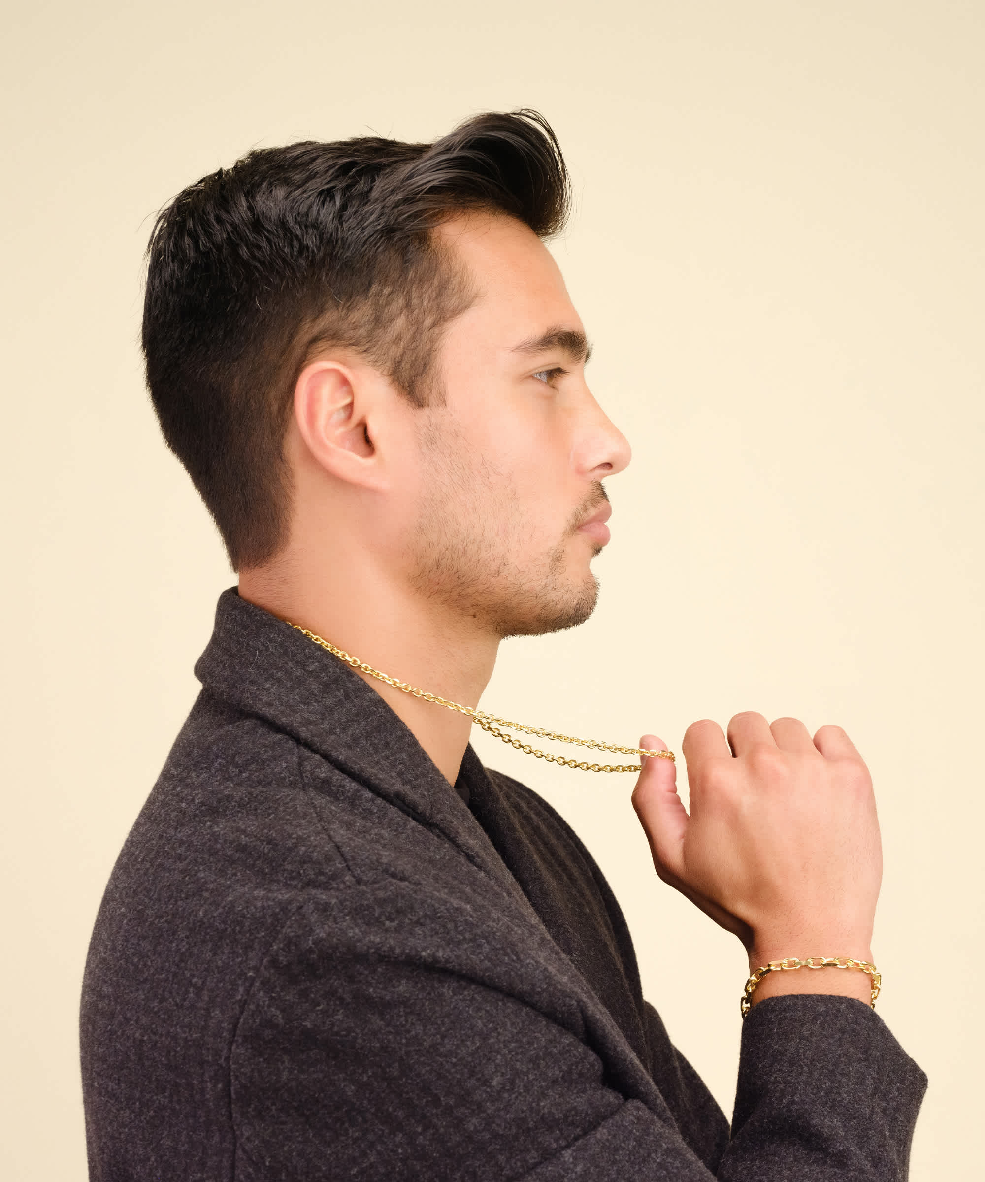 Timeless Style - Men's Cable Starter Set Gold