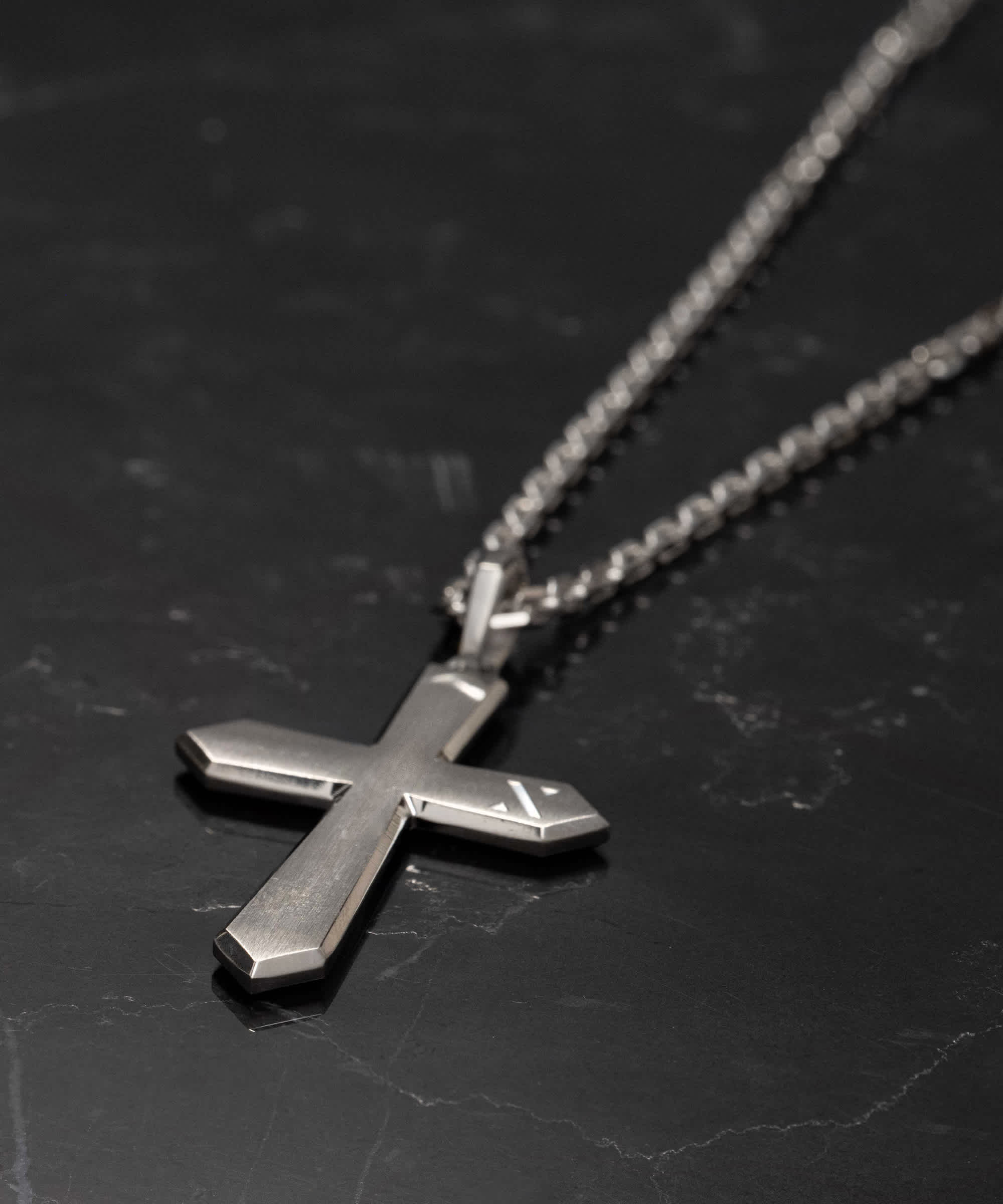 ENGRAVABLE - Crusade Cross Pendant Silver