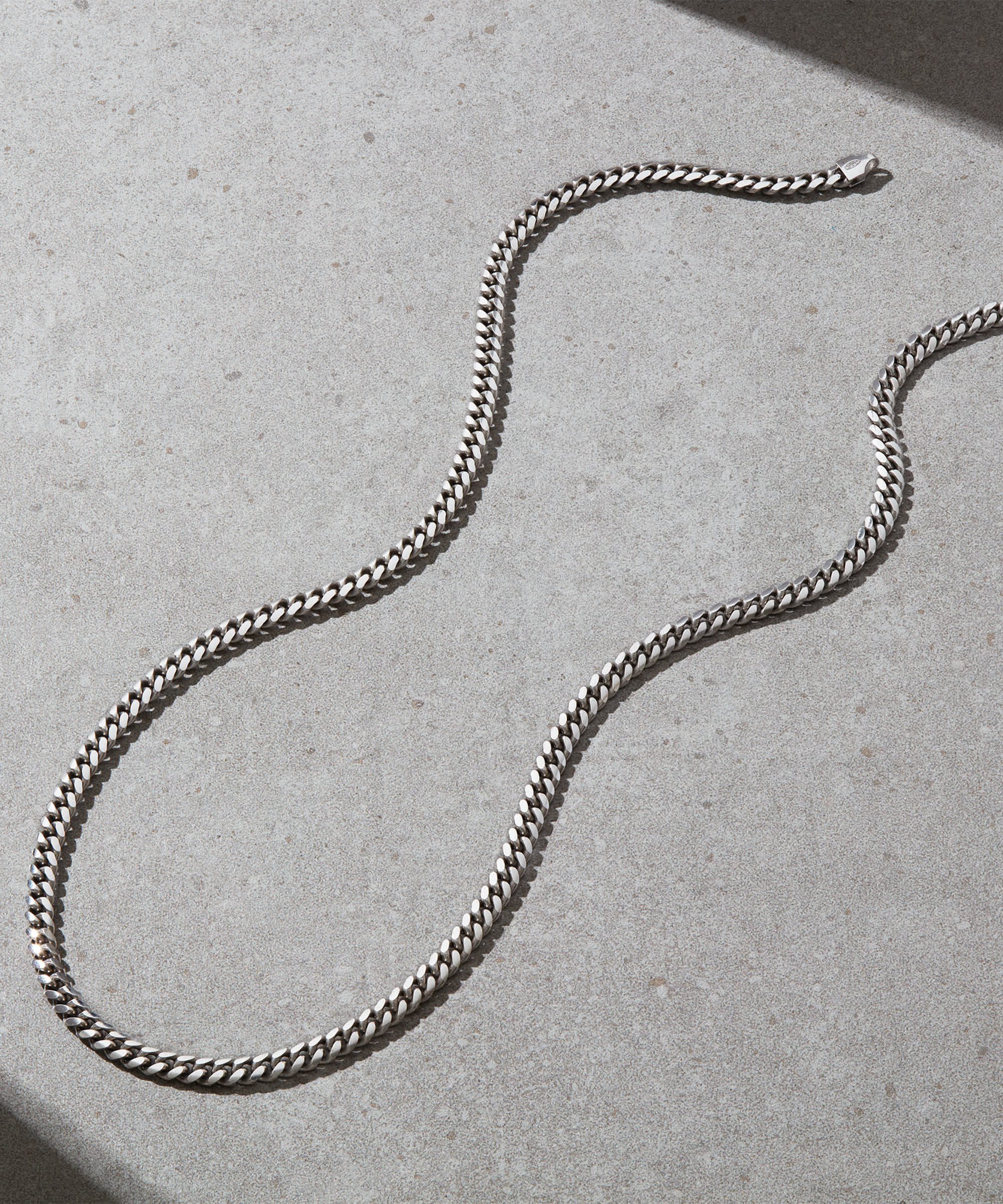STERLING SILVER - 5mm Cuban Chain Silver