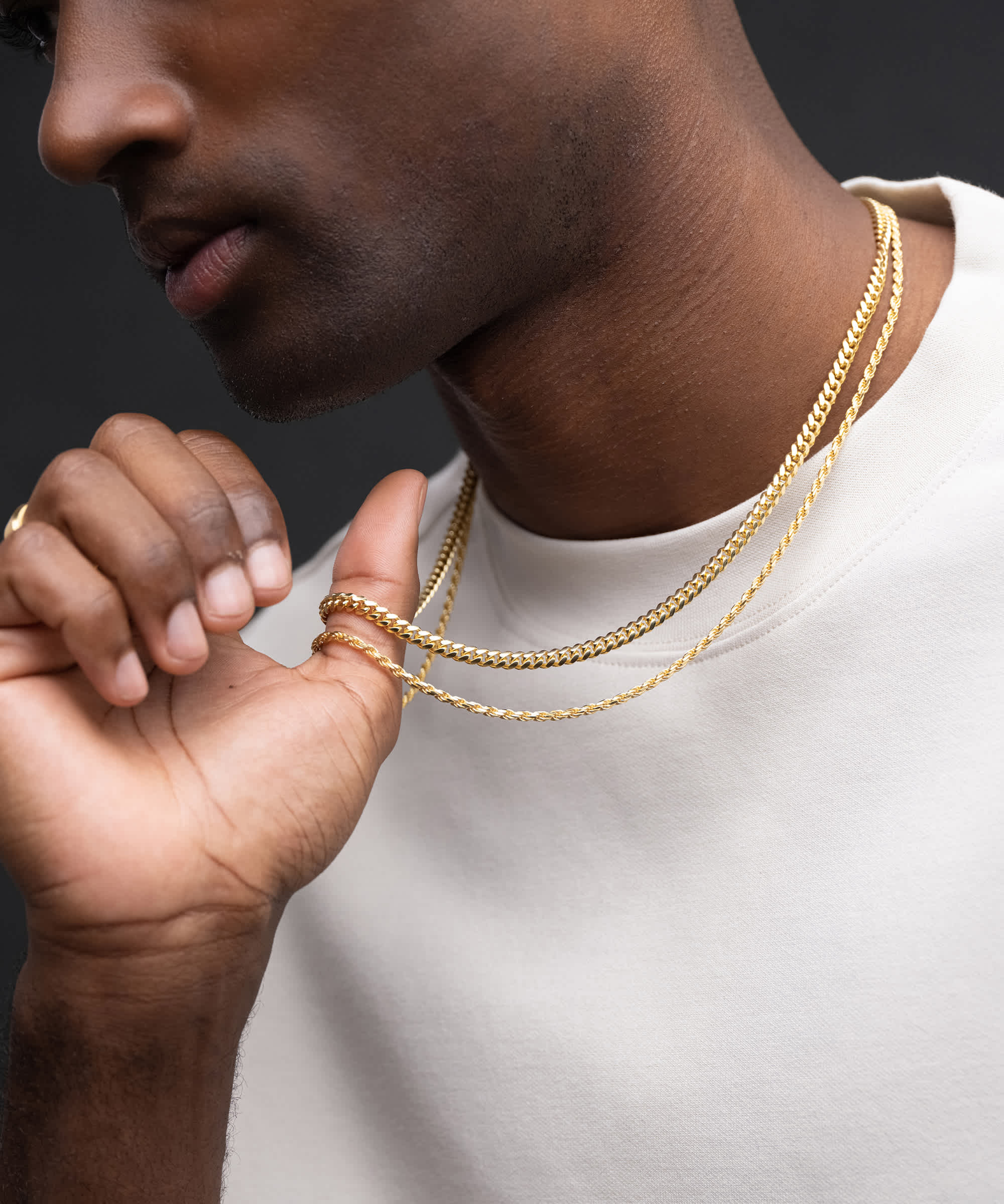 Timeless Style - Cuban + Rope Gold Bonded