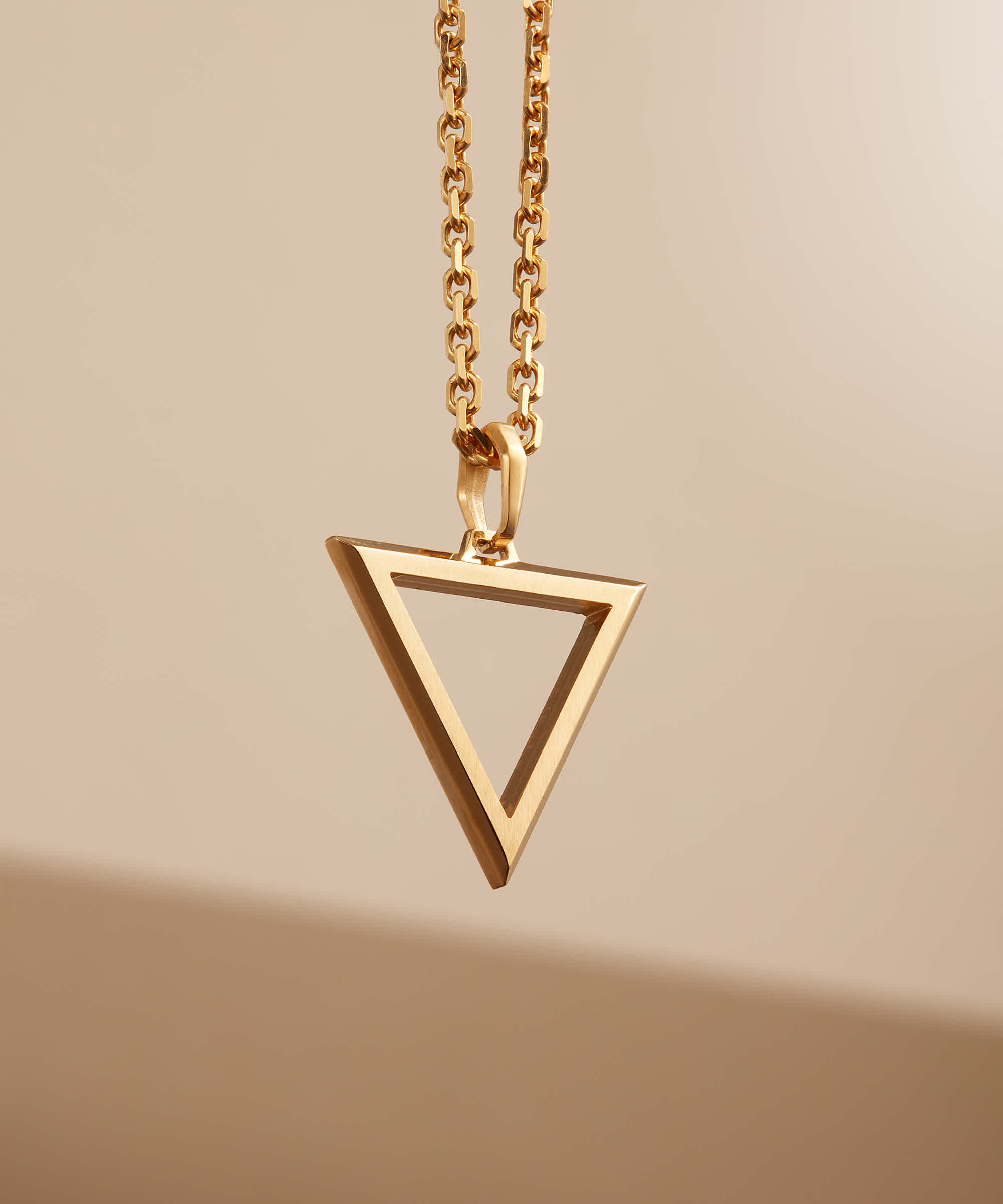Chain Included - Gold Trinity Pendant Necklace
