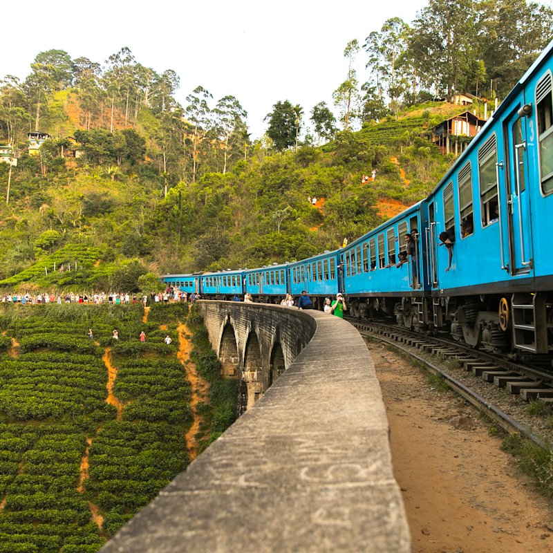 Blue train in Sri Lanka