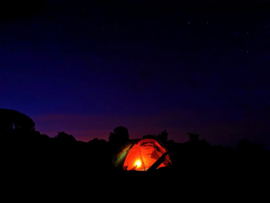 Sleeping on Kilimanjaro