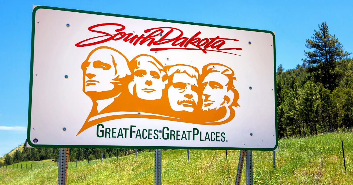 South Dakota Welcome sign