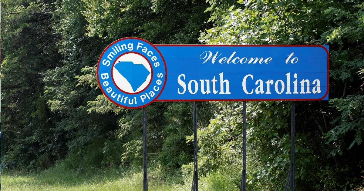 Welcome to South Carolina Sign
