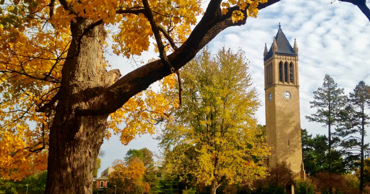 Tall clock tower in Iowa fall | Swyft Filings