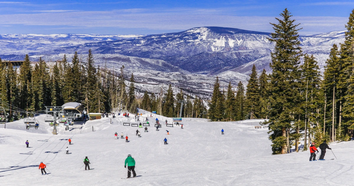 Aerial View of A Colorado Ski Resort