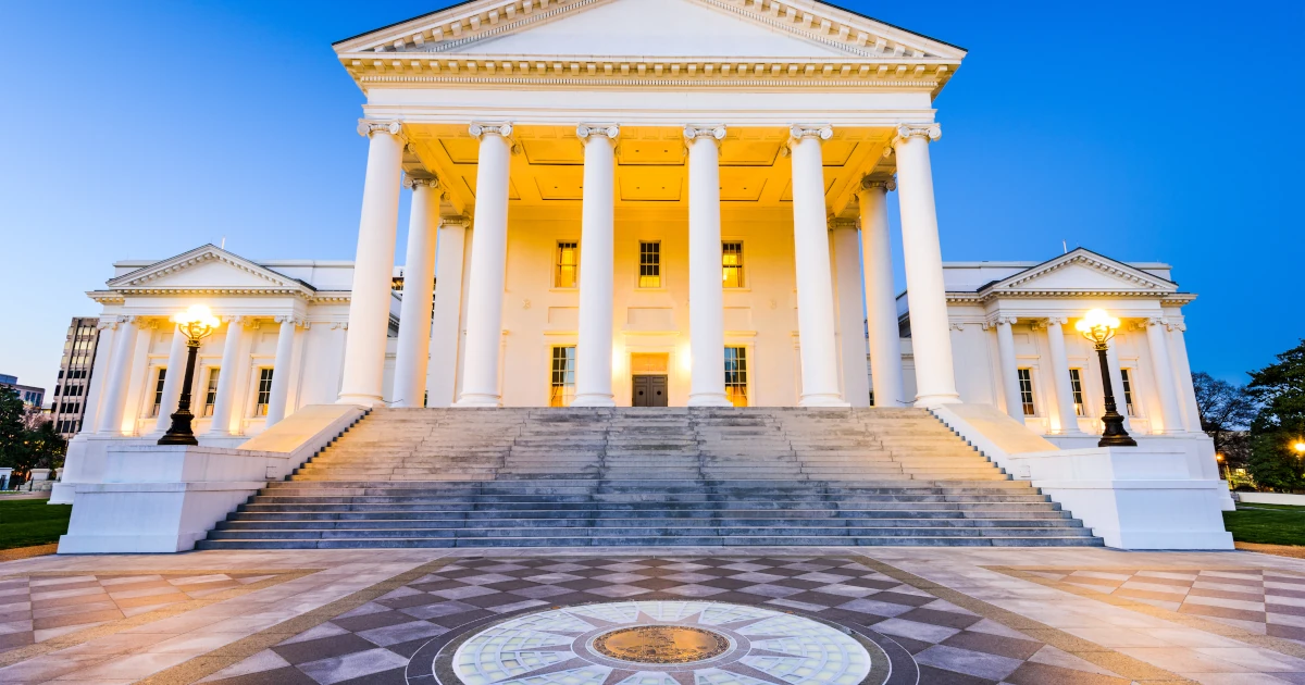 Virginia State Capitol in Richmond, Virginia, USA