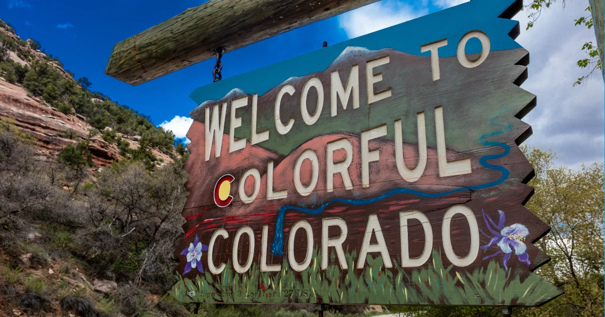 Welcome to Colorful Colorado State Road Sign