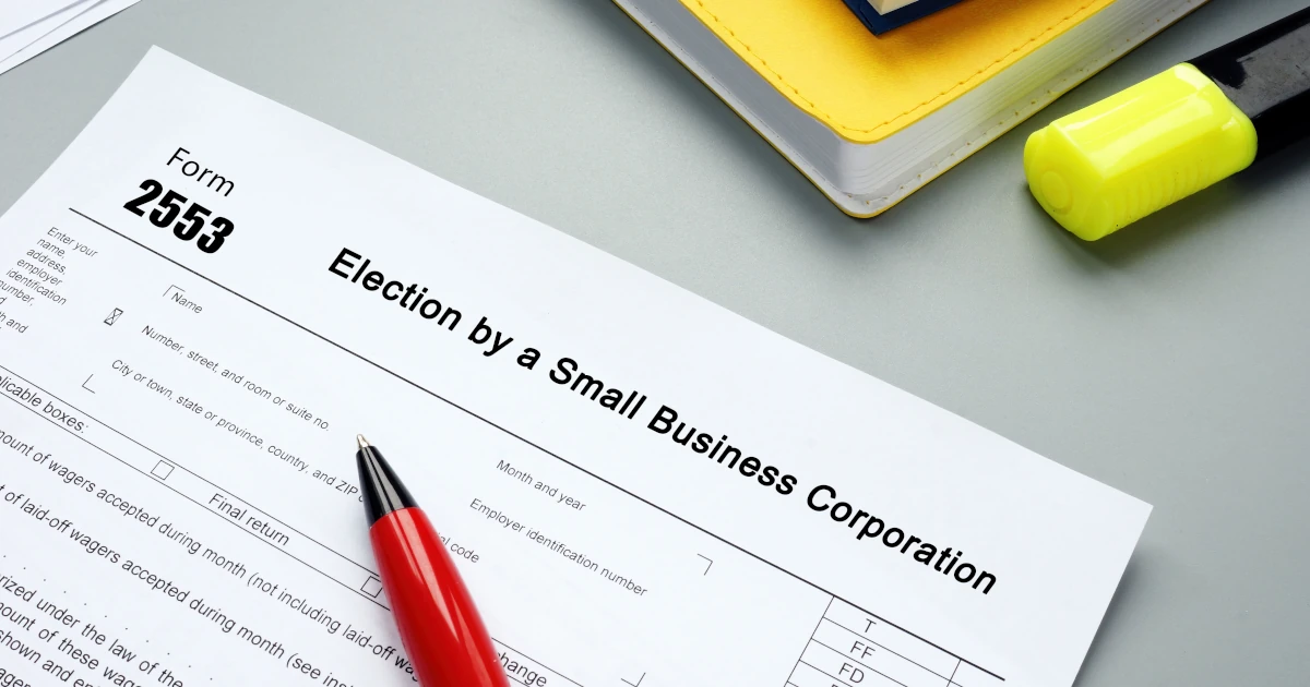 IRS Form 2553 to elect S Corp status as a small business corporation | Swyft Filings