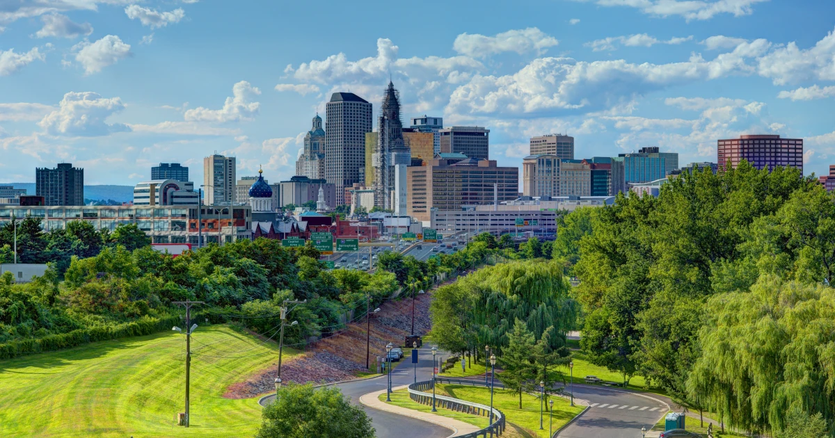 A view of the downtown Hartford, Connecticut skyline | Swyft Filings