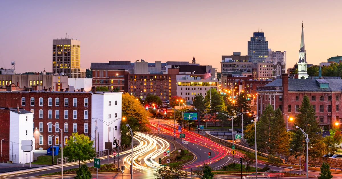 The skyline of Worcester, Massachusetts | Swyft Filings