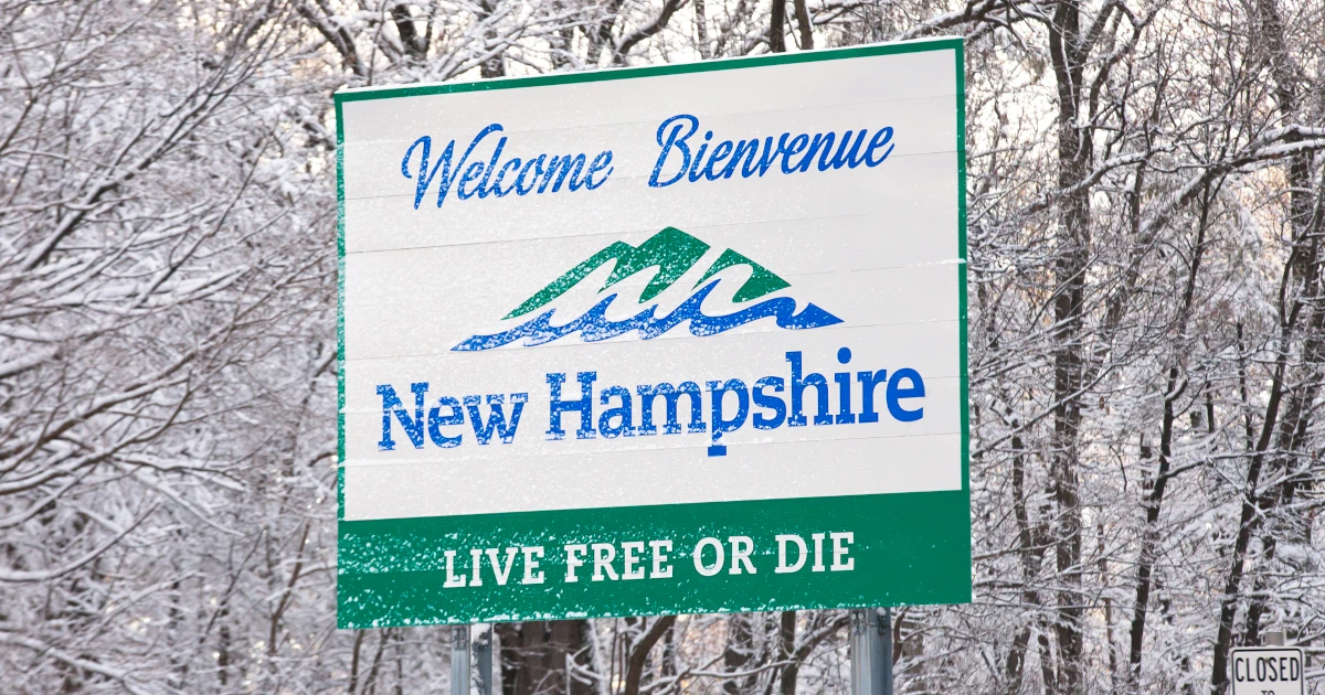 Welcome to New Hampshire Sign