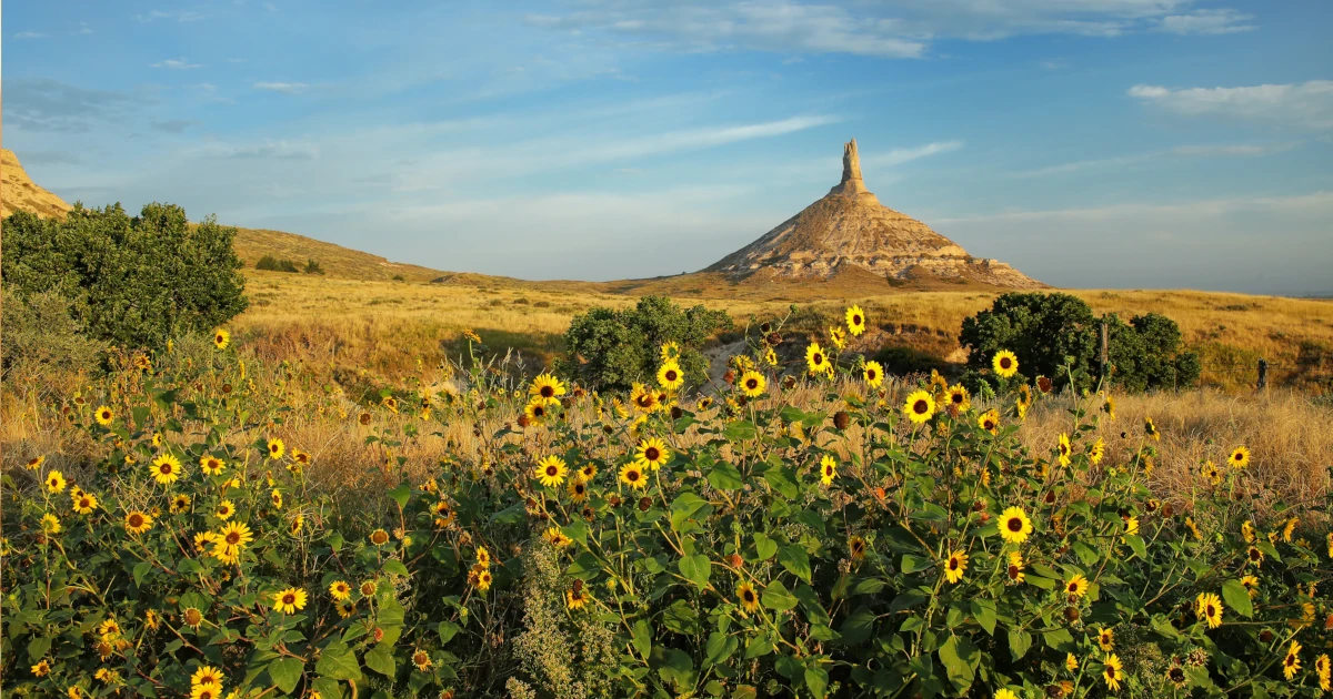 Natural rock formation in Nebraska