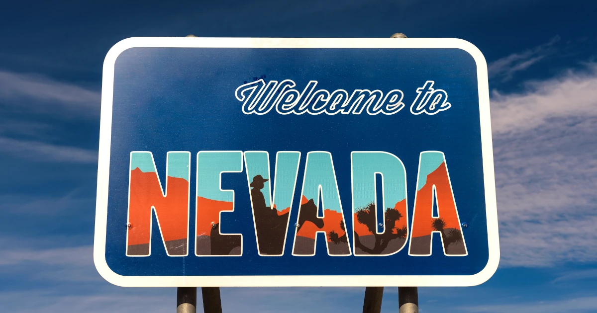 A state welcome sign for Nevada | Swyft Filings