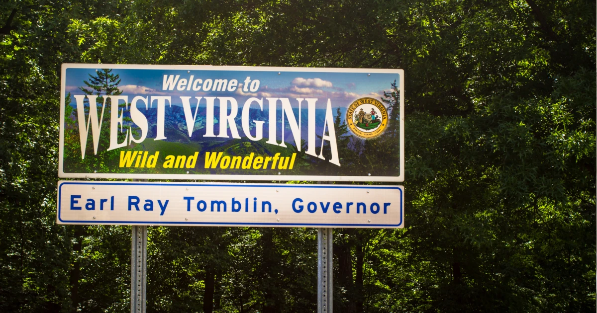 Welcome to West Virginia Sign