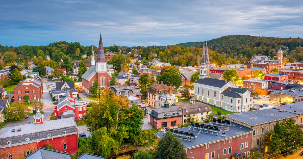Downtown Montpelier in the state of Vermont | Swyft Filings