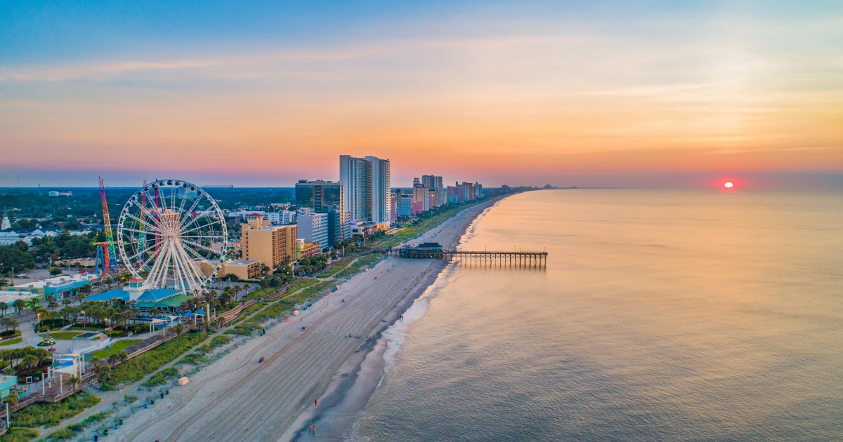 Myrtle Beach at sunset in South Carolina | Swyft Filings