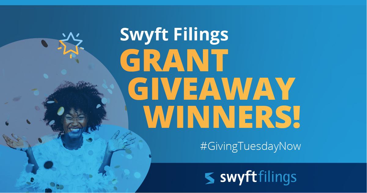 #GivingTuesdayNow: Swyft Filings Grant Giveaway Recipients!