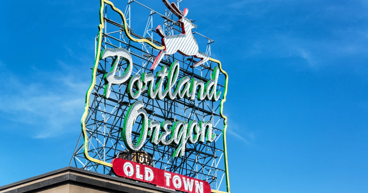 A road sign in Portland, Oregon | Swyft Filings