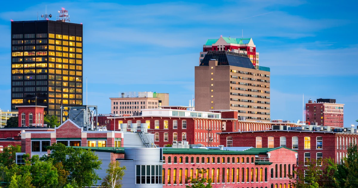 A view of downtown Manchester, New Hampshire | Swyft Filings