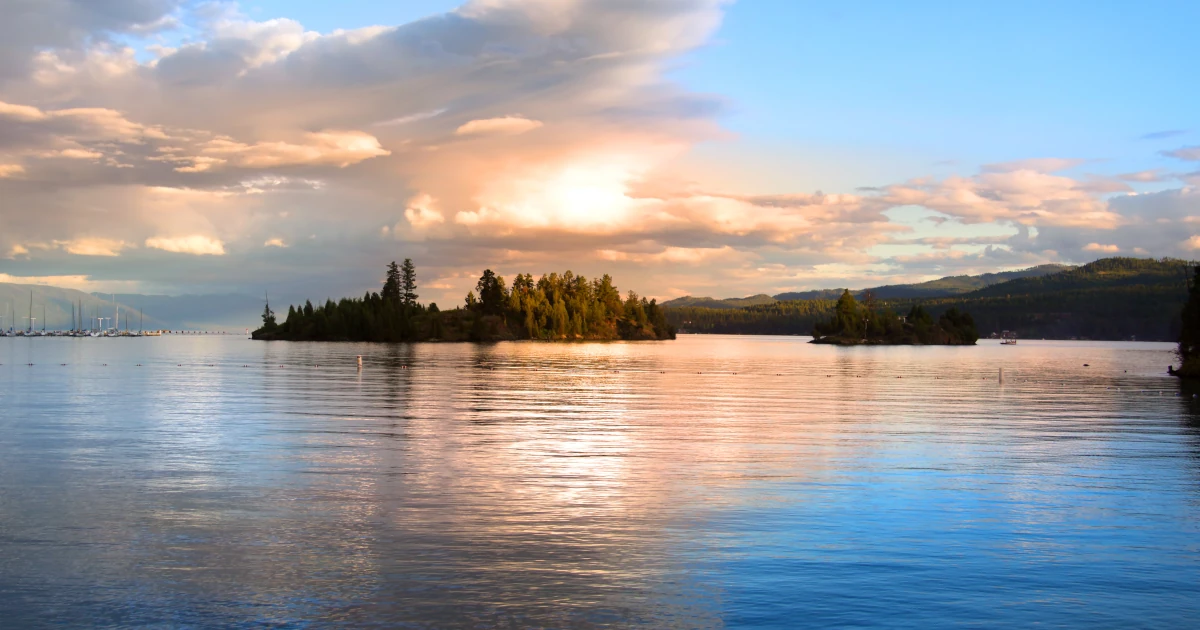 Flathead Lake in Montana at dusk | Swyft Filings