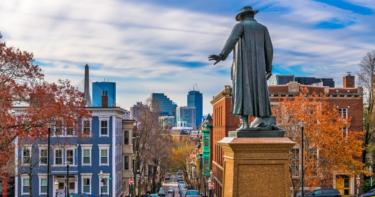 A statue located at the top of Bunker Hill in Massachusetts | Swyft Filings