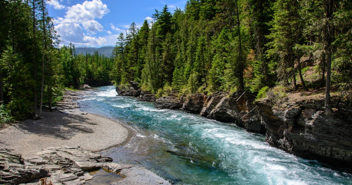 The Middle Fork Flathead River running through Glacier National Park in Montana | Swyft Filings