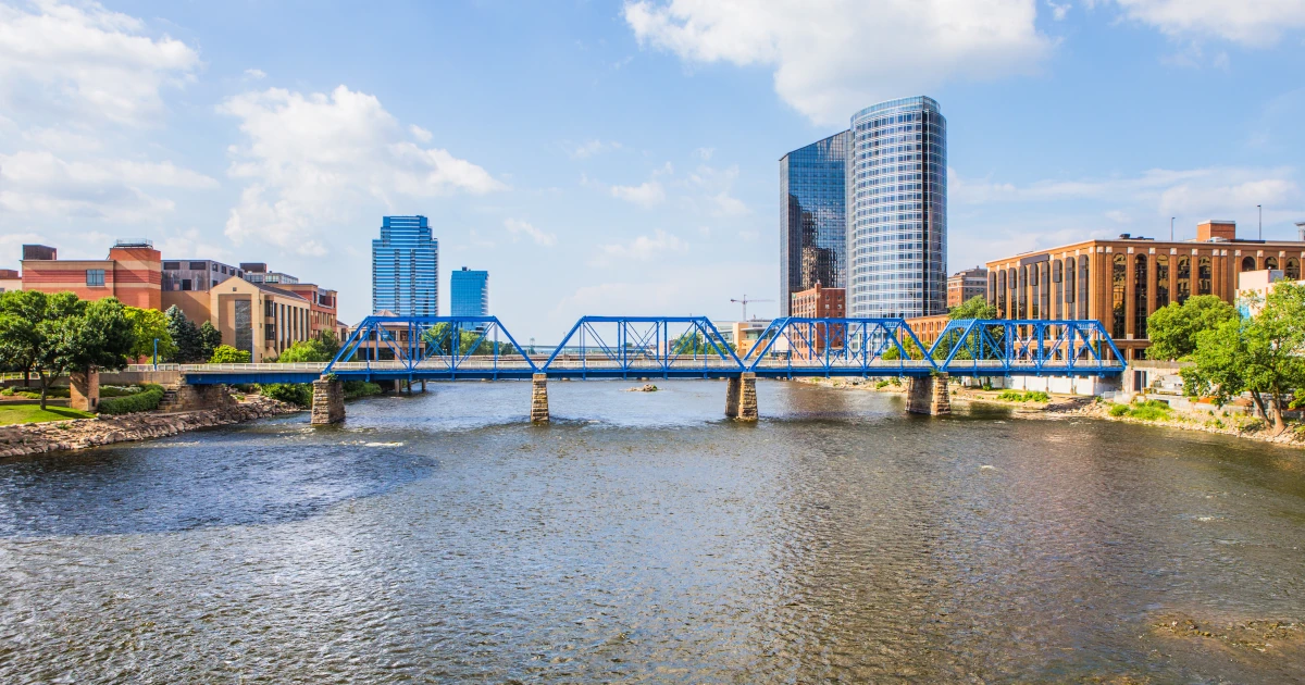 The Grand River in Grand Rapids, Michigan | Swyft Filings