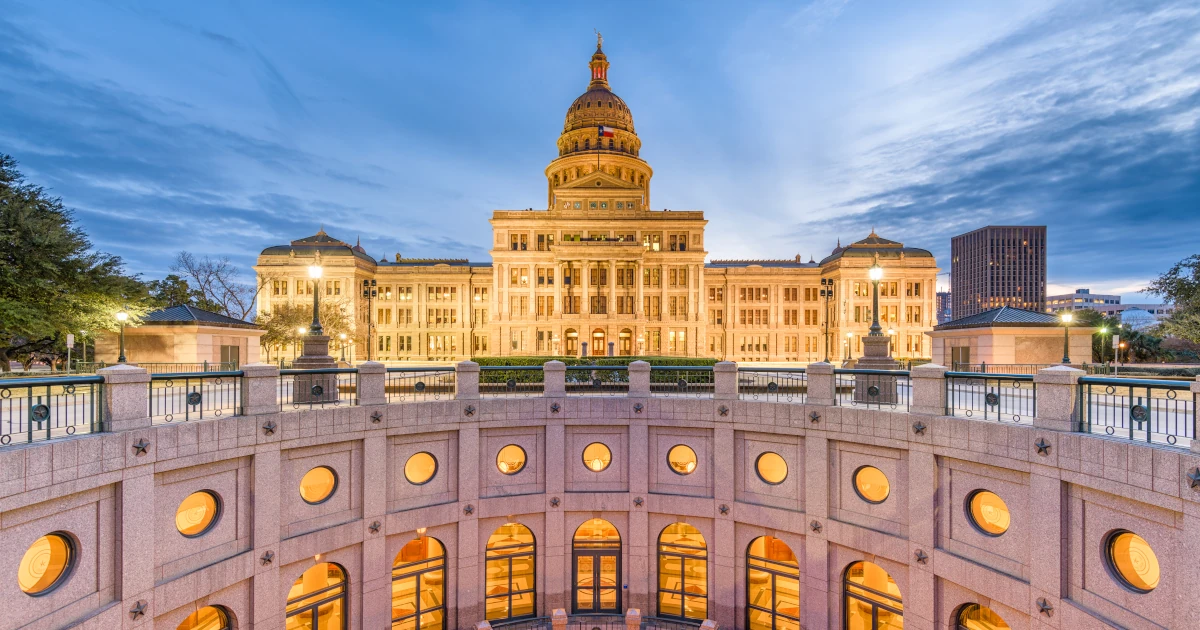 Austin, Texas, USA at the Texas State Capitol