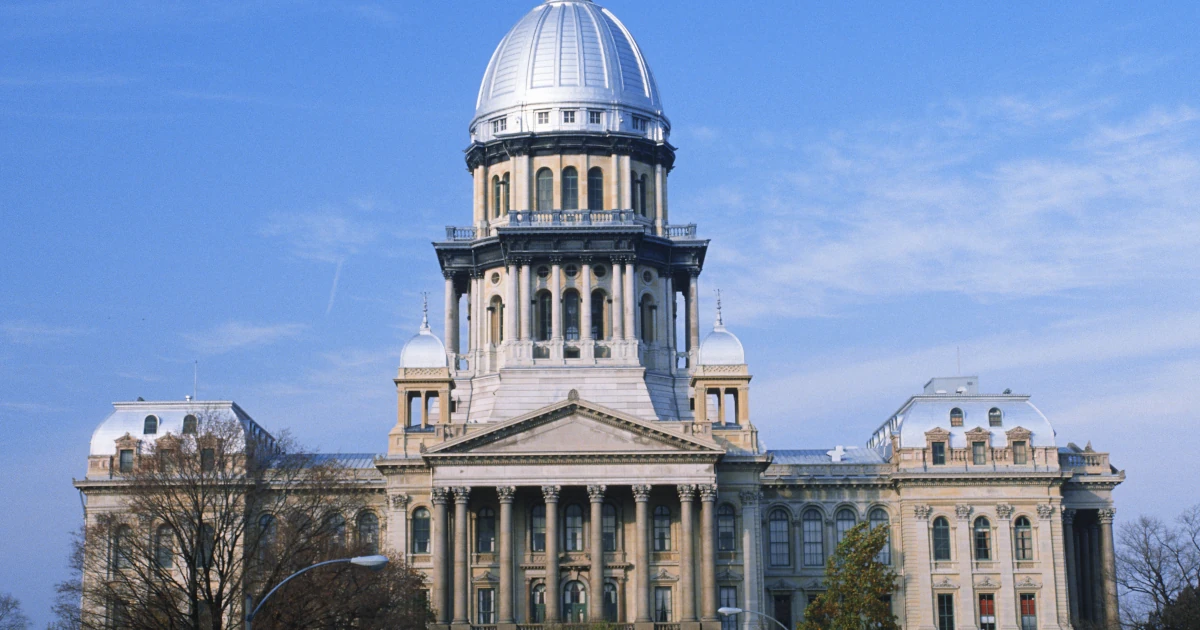 The Illinois state capital building in Springfield | Swyft Filings