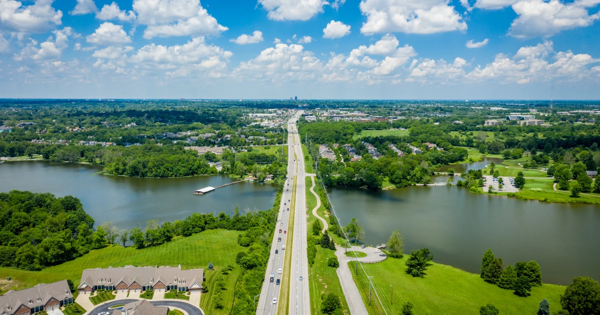 A birds-eye view of Lexington, Kentucky | Swyft Filings