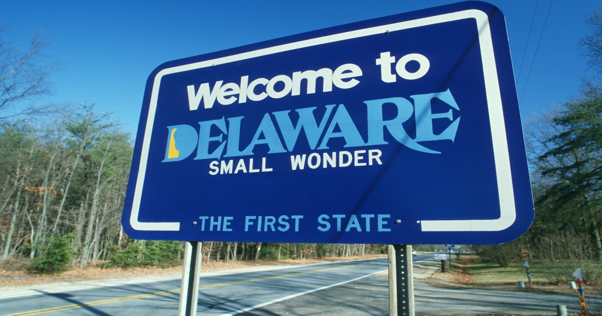 Delaware Welcome Sign
