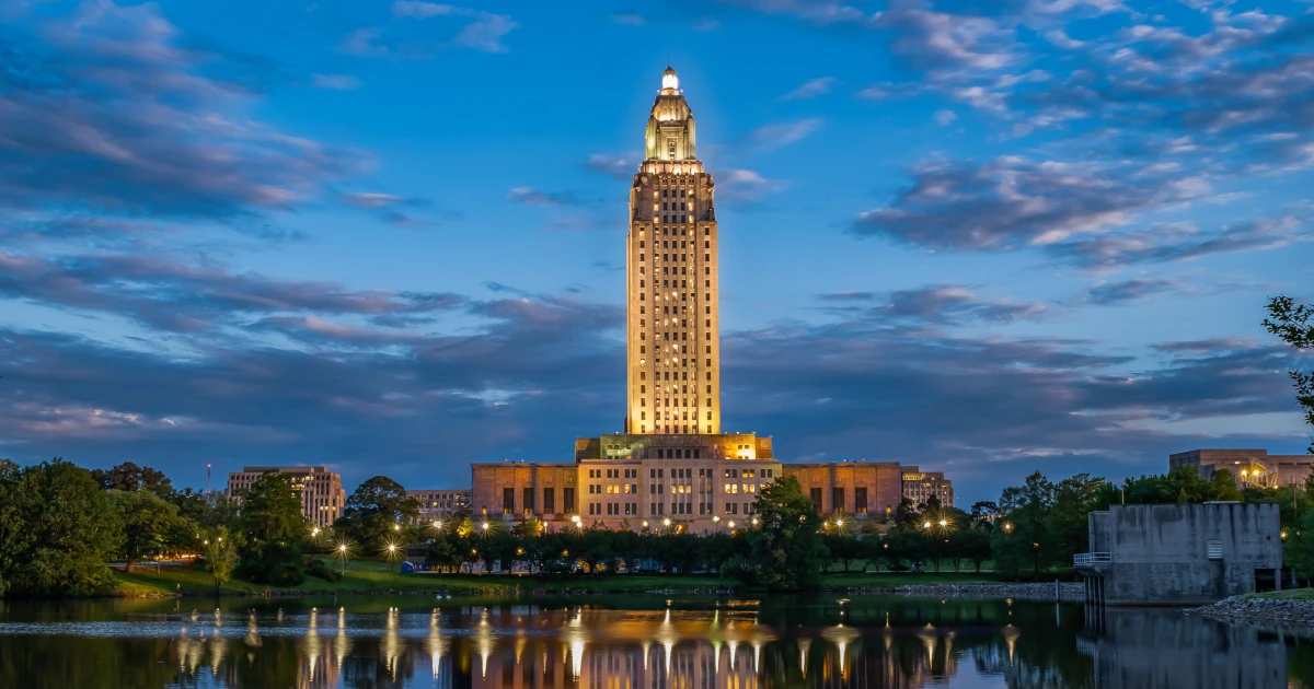 The Louisiana State Capitol building in Baton Rouge | Swyft Filings