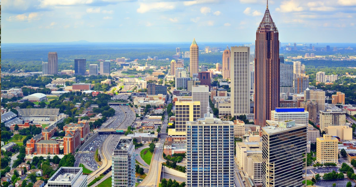 View of Atlanta highways and buildings | Swyft Filings