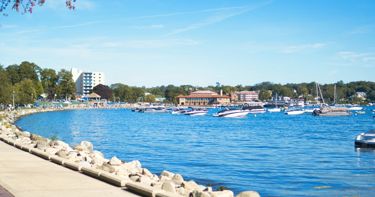 Boats alongside a lake in Wisconsin | Swyft Filings