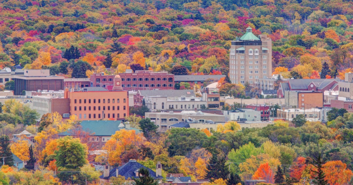 Michigan Fall Town