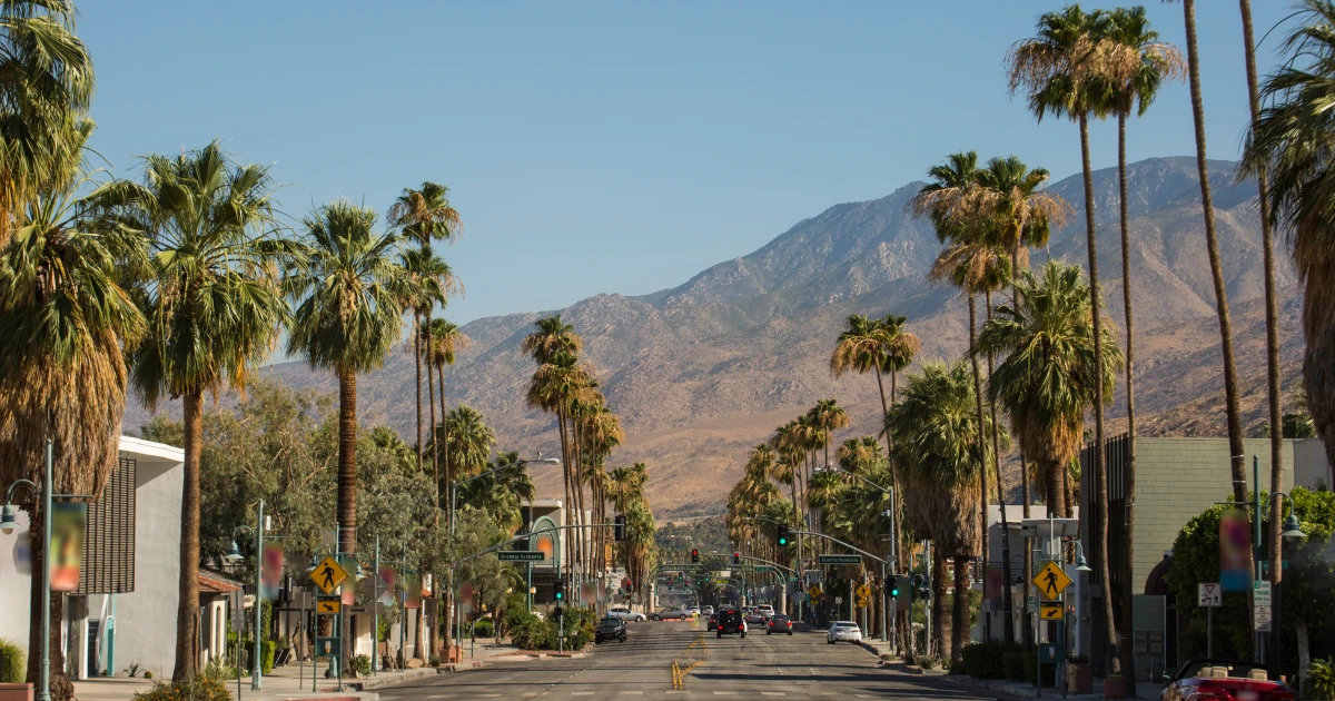 A view of the mountains in Palm Springs, California | Swyft Filings